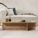 Τραπεζάκι σαλονιού Harbor Megapap χρώμα sapphire oak 120x45x30εκ.