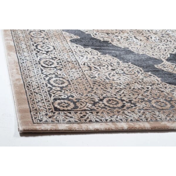 ΧΑΛΙ VELVET 6185/Anthracite Beige - 160cm x 230cm