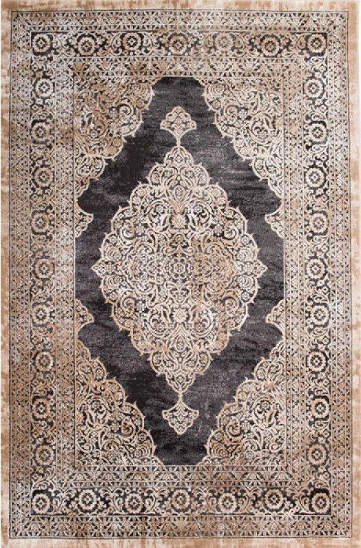 ΧΑΛΙ VELVET 6185/Anthracite Beige - 160cm x 230cm