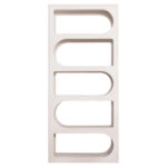 ΒΙΒΛΙΟΘΗΚΗ ΣΕΙΡΑ SANTORINI HM18062 MDF ΣΕ ΥΠΟΛΕΥΚΟ ΧΡΩΜΑ 80x38x180Yεκ.