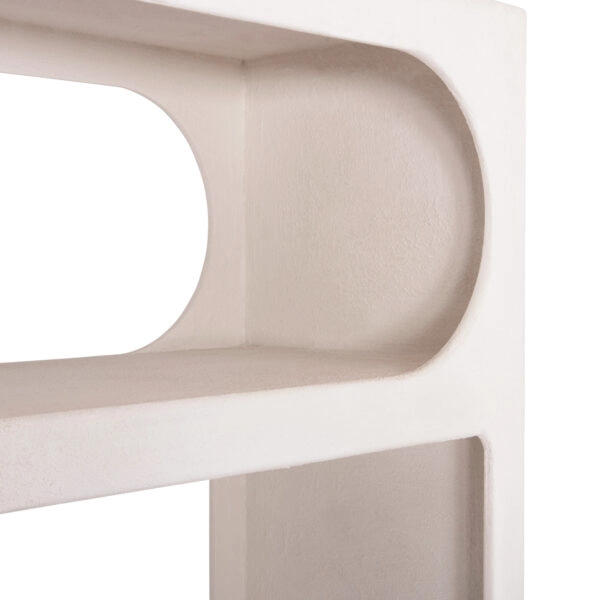 ΒΙΒΛΙΟΘΗΚΗ ΣΕΙΡΑ SANTORINI HM18062 MDF ΣΕ ΥΠΟΛΕΥΚΟ ΧΡΩΜΑ 80x38x180Yεκ.