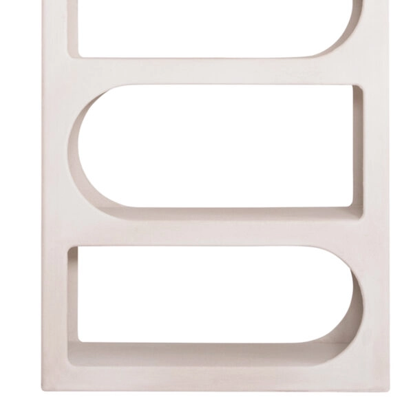 ΒΙΒΛΙΟΘΗΚΗ ΣΕΙΡΑ SANTORINI HM18062 MDF ΣΕ ΥΠΟΛΕΥΚΟ ΧΡΩΜΑ 80x38x180Yεκ.