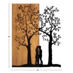 ΔΙΑΚΟΣΜΗΤΙΚΟ ΤΟΙΧΟΥ HM4753-ΜΕΤΑΛΛΟ ΜΑΥΡΟ-ΞΥΛΟ 45x3(βάθος)x58Υεκ.