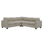 ΓΩΝΙΑΚΟΣ ΚΑΝΑΠΕΣ CALDER HM3286.03 ΜΠΕΖ ΥΦΑΣΜΑ 254x90x91Υεκ.