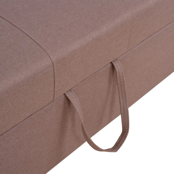 ΚΑΝΑΠΕΣ ΚΡΕΒΑΤΙ KANNA 2ΘΕΣΙΟΣ HM3082.04 ΜΕ ΜΠΕΖ ΥΦΑΣΜΑ 175x100x83 εκ.