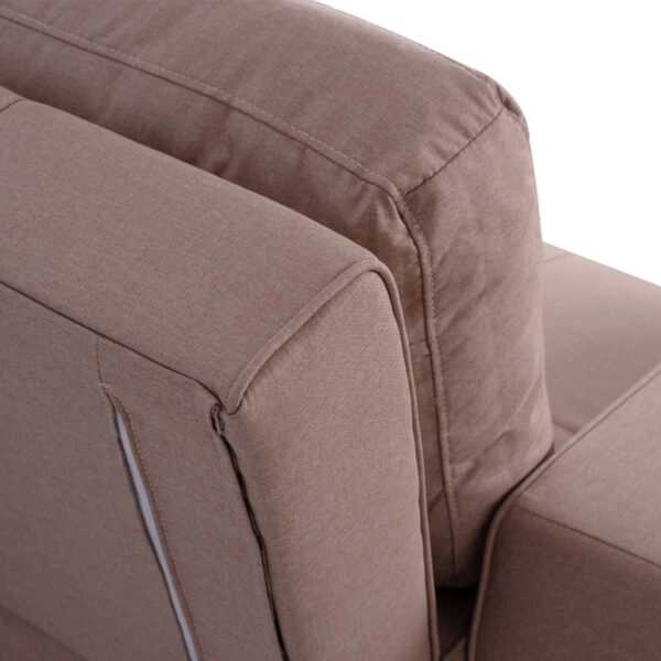 ΚΑΝΑΠΕΣ ΚΡΕΒΑΤΙ KANNA 2ΘΕΣΙΟΣ HM3082.04 ΜΕ ΜΠΕΖ ΥΦΑΣΜΑ 175x100x83 εκ.