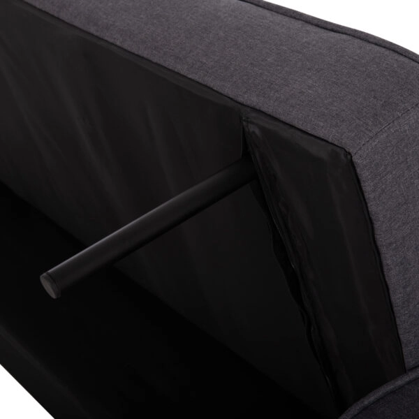 ΚΑΝΑΠΕΣ ΚΡΕΒΑΤΙ SALVADOR HM3150.01 ΓΚΡΙ ΜΕ 2 ΠΛΑΙΝΑ ΜΑΞΙΛΑΡΙΑ 224X88X84Y εκ.