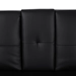 ΚΑΝΑΠΕΣ ΚΡΕΒΑΤΙ BENIN ΜΕ ΜΑΥΡΟ PU 165x76,5x79 εκ ΚΑΙ ΠΤΥΣΣΟΜΕΝΟ ΜΠΡΑΤΣΟ HM3157.01