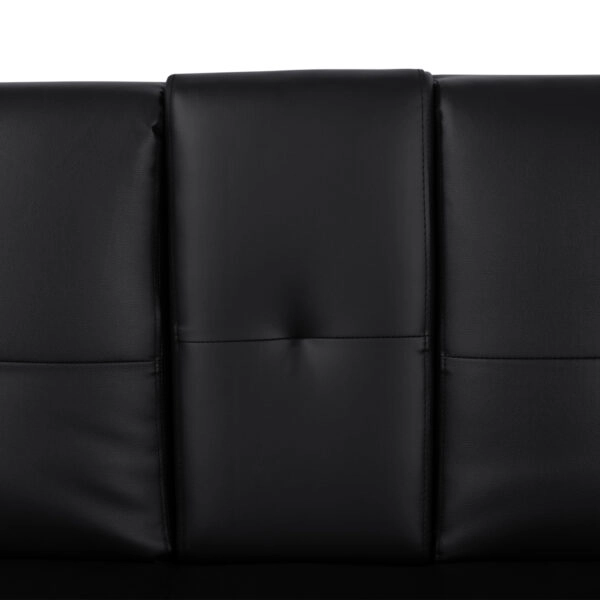 ΚΑΝΑΠΕΣ ΚΡΕΒΑΤΙ BENIN ΜΕ ΜΑΥΡΟ PU 165x76,5x79 εκ ΚΑΙ ΠΤΥΣΣΟΜΕΝΟ ΜΠΡΑΤΣΟ HM3157.01