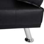 ΚΑΝΑΠΕΣ ΚΡΕΒΑΤΙ BENIN ΜΕ ΜΑΥΡΟ PU 165x76,5x79 εκ ΚΑΙ ΠΤΥΣΣΟΜΕΝΟ ΜΠΡΑΤΣΟ HM3157.01