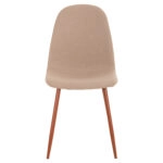 ΚΑΡΕΚΛΑ LEONARDO HM00100.07 ΥΦΑΣΜΑ ΜΠΕΖ ΚΑΙ ΜΕΤΑΛΛΙΚΑ ΠΟΔΙΑ 45x52x85 εκ.