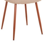 ΚΑΡΕΚΛΑ LEONARDO HM00100.07 ΥΦΑΣΜΑ ΜΠΕΖ ΚΑΙ ΜΕΤΑΛΛΙΚΑ ΠΟΔΙΑ 45x52x85 εκ.