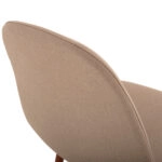 ΚΑΡΕΚΛΑ LEONARDO HM00100.07 ΥΦΑΣΜΑ ΜΠΕΖ ΚΑΙ ΜΕΤΑΛΛΙΚΑ ΠΟΔΙΑ 45x52x85 εκ.