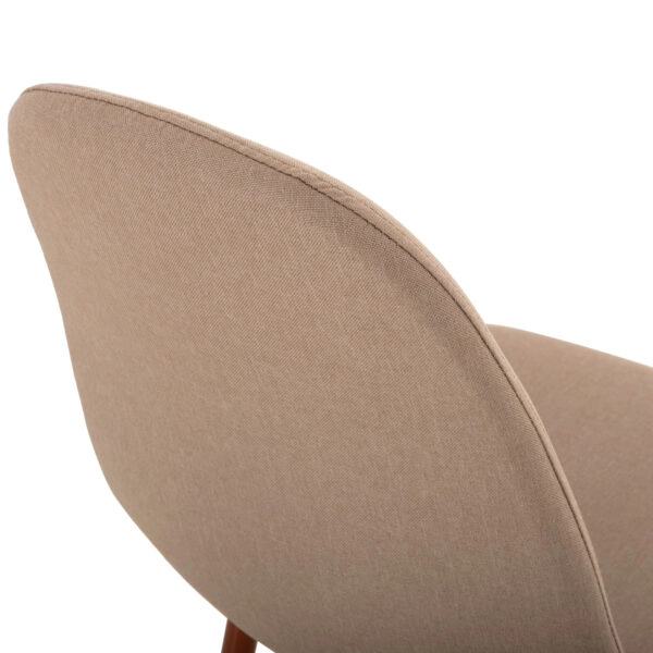 ΚΑΡΕΚΛΑ LEONARDO HM00100.07 ΥΦΑΣΜΑ ΜΠΕΖ ΚΑΙ ΜΕΤΑΛΛΙΚΑ ΠΟΔΙΑ 45x52x85 εκ.