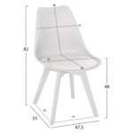 ΚΑΡΕΚΛΑ VEGAS HM0033.31 ΠΟΛΥΠΡΟΠΥΛΕΝΙΟΥ-PU- ΛΕΥΚΟ 47,5x55x82 εκ.