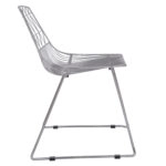 ΚΑΡΕΚΛΑ ΜΕΤΑΛΛΙΚΗ ΑΣΗΜΙ ICARUS HM8010.10 54x57x79cm