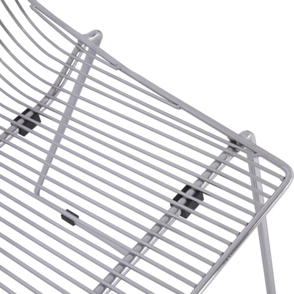 ΚΑΡΕΚΛΑ ΜΕΤΑΛΛΙΚΗ ΑΣΗΜΙ ICARUS HM8010.10 54x57x79cm