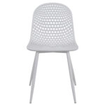 ΚΑΡΕΚΛΑ ΠΟΛΥΠΡΟΠΥΛΕΝΙΟΥ MILANA HM8512.01 ΛΕΥΚΟ ΜΕ ΜΕΤΑΛΛΙΚΑ ΠΟΔΙΑ 45X51X84Υ εκ.