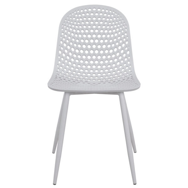 ΚΑΡΕΚΛΑ ΠΟΛΥΠΡΟΠΥΛΕΝΙΟΥ MILANA HM8512.01 ΛΕΥΚΟ ΜΕ ΜΕΤΑΛΛΙΚΑ ΠΟΔΙΑ 45X51X84Υ εκ.