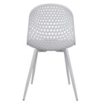 ΚΑΡΕΚΛΑ ΠΟΛΥΠΡΟΠΥΛΕΝΙΟΥ MILANA HM8512.01 ΛΕΥΚΟ ΜΕ ΜΕΤΑΛΛΙΚΑ ΠΟΔΙΑ 45X51X84Υ εκ.