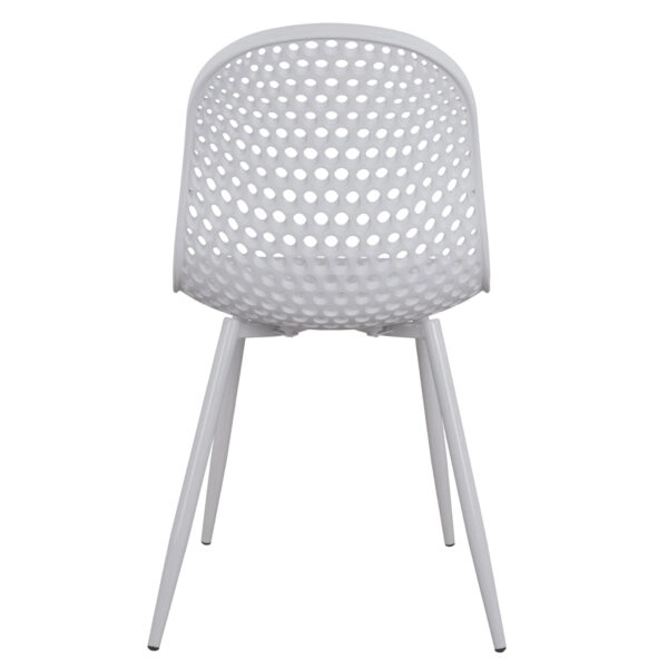 ΚΑΡΕΚΛΑ ΠΟΛΥΠΡΟΠΥΛΕΝΙΟΥ MILANA HM8512.01 ΛΕΥΚΟ ΜΕ ΜΕΤΑΛΛΙΚΑ ΠΟΔΙΑ 45X51X84Υ εκ.