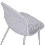 ΚΑΡΕΚΛΑ ΠΟΛΥΠΡΟΠΥΛΕΝΙΟΥ MILANA HM8512.01 ΛΕΥΚΟ ΜΕ ΜΕΤΑΛΛΙΚΑ ΠΟΔΙΑ 45X51X84Υ εκ.