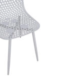 ΚΑΡΕΚΛΑ ΠΟΛΥΠΡΟΠΥΛΕΝΙΟΥ MILANA HM8512.01 ΛΕΥΚΟ ΜΕ ΜΕΤΑΛΛΙΚΑ ΠΟΔΙΑ 45X51X84Υ εκ.