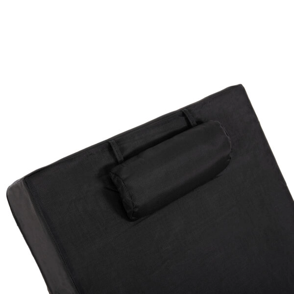 ΜΑΞΙΛΑΡΙ ΞΑΠΛΩΣΤΡΑΣ TEXTILENE SIFNOS ΜΑΥΡΟ HM11761.01 198(119+79)x70x20Yεκ.