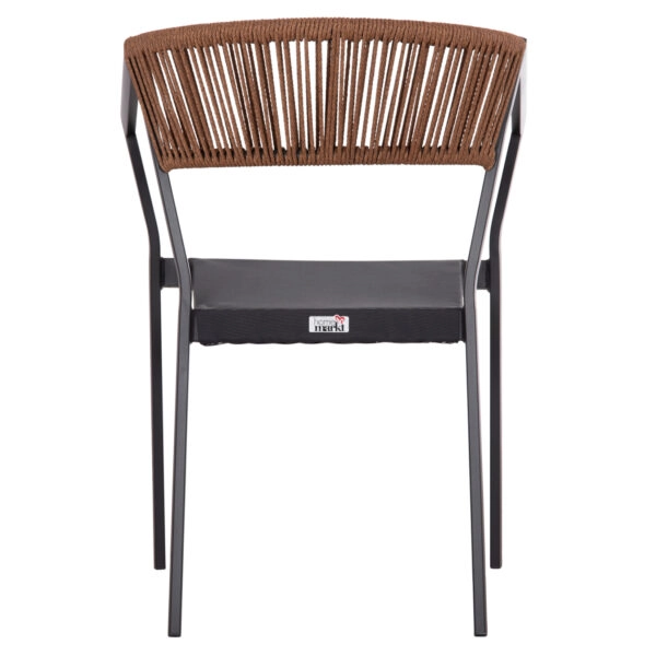 ΠΟΛΥΘΡΟΝΑ ΑΛΟΥΜΙΝΙΟΥ HM5891.01 ΑΝΘΡΑΚΙ ΣΚΕΛΕΤΟΣ&TEXTLINE-ΜΠΕΖ RATTAN 56x60x81,5Υ εκ.