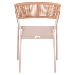 ΠΟΛΥΘΡΟΝΑ ΑΛΟΥΜΙΝΙΟΥ HM5891.03 ΣΑΜΠΑΝΙΖΕ ΣΚΕΛΕΤΟΣ&TEXTLINE- RATTAN 56x60x81,5Υ εκ.