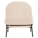 ΠΟΛΥΘΡΟΝΑ AGNES HM9525.23 ΛΕΥΚΟ ΜΠΟΥΚΛΕ-ΜΑΥΡΑ ΜΕΤΑΛΛΙΚΑ ΠΟΔΙΑ 74x71x83Υεκ.