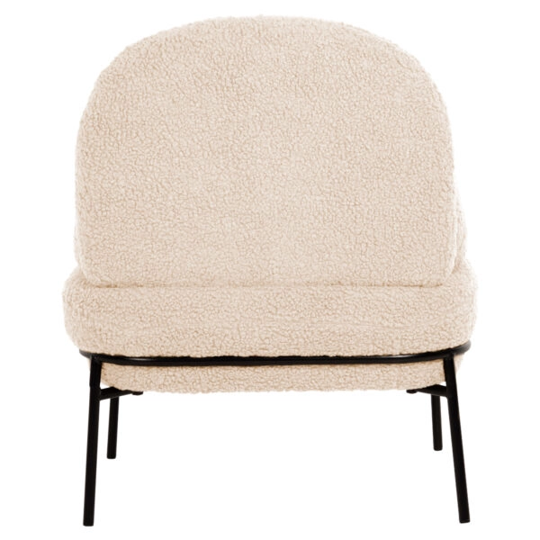 ΠΟΛΥΘΡΟΝΑ AGNES HM9525.23 ΛΕΥΚΟ ΜΠΟΥΚΛΕ-ΜΑΥΡΑ ΜΕΤΑΛΛΙΚΑ ΠΟΔΙΑ 74x71x83Υεκ.