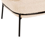 ΠΟΛΥΘΡΟΝΑ AGNES HM9525.23 ΛΕΥΚΟ ΜΠΟΥΚΛΕ-ΜΑΥΡΑ ΜΕΤΑΛΛΙΚΑ ΠΟΔΙΑ 74x71x83Υεκ.