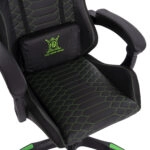 ΠΟΛΥΘΡΟΝΑ GAMING LOOT HM1204 ΜΑΥΡΟ-ΠΡΑΣΙΝΟ PVC & NYLON 51x49x125Υεκ.