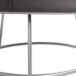 ΠΟΛΥΘΡΟΝΑ ARIEN ΓΚΡΙ ΒΕΛΟΥΔΟ ΜΕ ΑΣΗΜΙ ΒΑΣΗ HM8403.01 80x75x82Υ εκ.