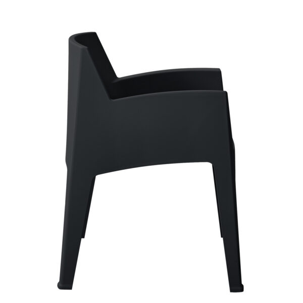 ΠΟΛΥΘΡΟΝΑ ΠΟΛΥΠΡΟΠΥΛΕΝΙΟΥ SLEEK HM6370.02 ΜΑΥΡΗ 57x56x82,5Υεκ.