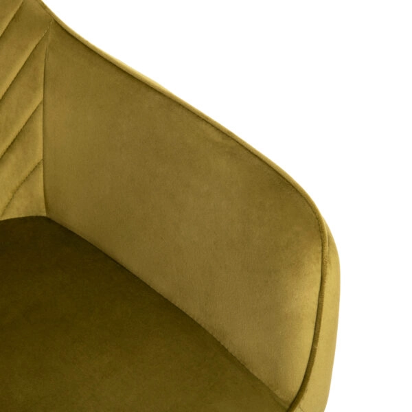 ΠΟΛΥΘΡΟΝΑ ΤΡΑΠΕΖΑΡΙΑΣ LATRELL HM8582.07 ΒΕΛΟΥΔΟ ΛΑΔΙ-ΜΕΤΑΛΛΙΚΑ ΠΟΔΙΑ 55x57x84Υεκ.