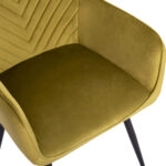 ΠΟΛΥΘΡΟΝΑ ΤΡΑΠΕΖΑΡΙΑΣ LATRELL HM8582.07 ΒΕΛΟΥΔΟ ΛΑΔΙ-ΜΕΤΑΛΛΙΚΑ ΠΟΔΙΑ 55x57x84Υεκ.