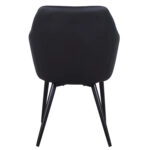 ΠΟΛΥΘΡΟΝΑΚΙ CHARLES HM8522.01 ΜΕ ΥΦΑΣΜΑ ΣΚΟΥΡΟ ΓΚΡΙ PU ΜΑΥΡΟ 57x63x83Υ εκ.