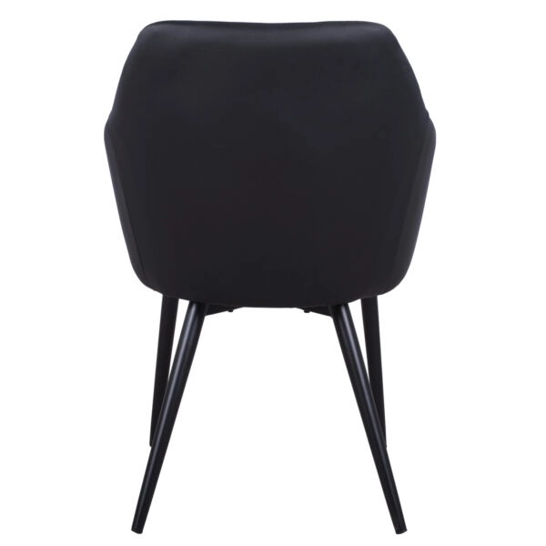 ΠΟΛΥΘΡΟΝΑΚΙ CHARLES HM8522.01 ΜΕ ΥΦΑΣΜΑ ΣΚΟΥΡΟ ΓΚΡΙ PU ΜΑΥΡΟ 57x63x83Υ εκ.