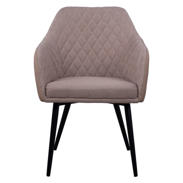 ΠΟΛΥΘΡΟΝΑΚΙ CHARLES HM8522.07 ΜΕ ΥΦΑΣΜΑ ΜΠΕΖ & PU ΜΠΕΖ 57x63x83Υ εκ.