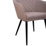 ΠΟΛΥΘΡΟΝΑΚΙ CHARLES HM8522.07 ΜΕ ΥΦΑΣΜΑ ΜΠΕΖ & PU ΜΠΕΖ 57x63x83Υ εκ.