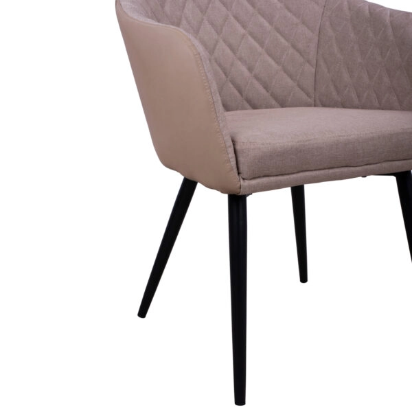 ΠΟΛΥΘΡΟΝΑΚΙ CHARLES HM8522.07 ΜΕ ΥΦΑΣΜΑ ΜΠΕΖ & PU ΜΠΕΖ 57x63x83Υ εκ.