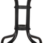 ΤΡΑΠΕΖΙ ΒΟΗΘΗΤΙΚΟ FIGO HM6067.03 ΜΕΤΑΛΛΙΚΟ ΜΑΥΡΟ-ΓΥΑΛΙΝΗ ΕΠΙΦΑΝΕΙΑ 45x45x50Yεκ