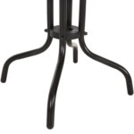 ΤΡΑΠΕΖΙ ΒΟΗΘΗΤΙΚΟ FIGO HM6067.03 ΜΕΤΑΛΛΙΚΟ ΜΑΥΡΟ-ΓΥΑΛΙΝΗ ΕΠΙΦΑΝΕΙΑ 45x45x50Yεκ