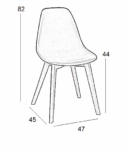 PALMYRA PATCHWORK ΚΑΡΕΚΛΑ - ΞΥΛΟ/ΥΦΑΣΜΑ - PATCHWORK