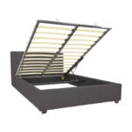 Κρεβάτι Molito ύφασμα σε ανθρακί απόχρωση με αποθηκευτικό χώρο120x200εκ