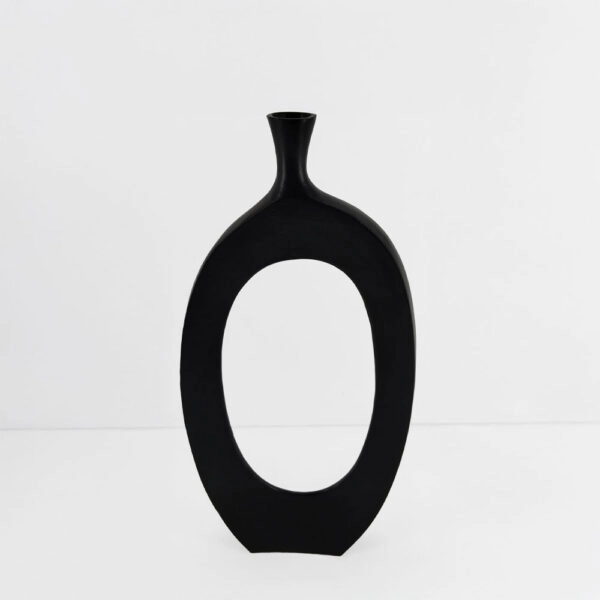 ABSTRACT ΒΑΖΟ 28x5x61 ΑΛΟΥΜΙΝΙΟ ΜΑΥΡΟ