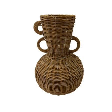 ARUNDO ΒΑΖΟ 26x26x36 RATTAN ΦΥΣΙΚΟ ΦΥΣΙΚΟ