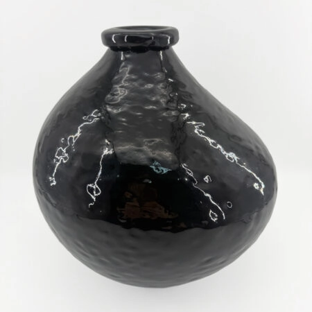 BOCAL ΒΑΖΟ 25x25x25 ΓΥΑΛΙ ΜΑΥΡΟ